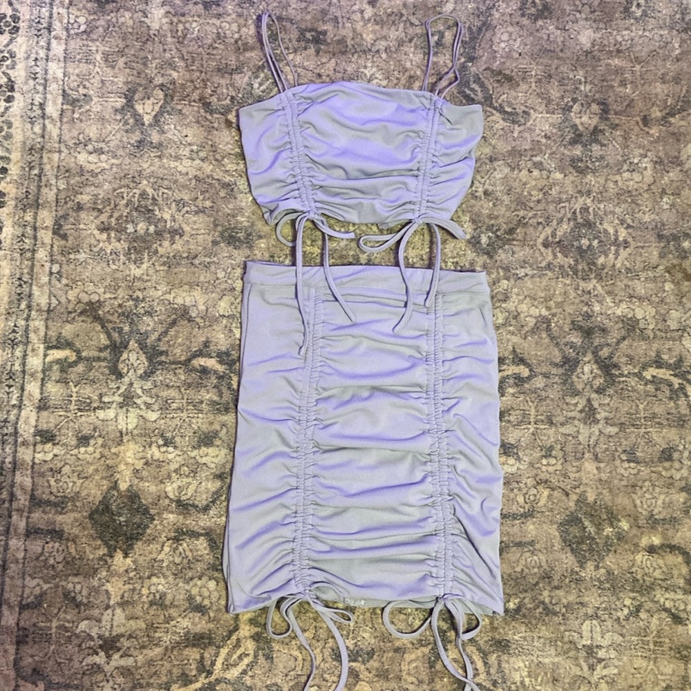Crop top and skirt set